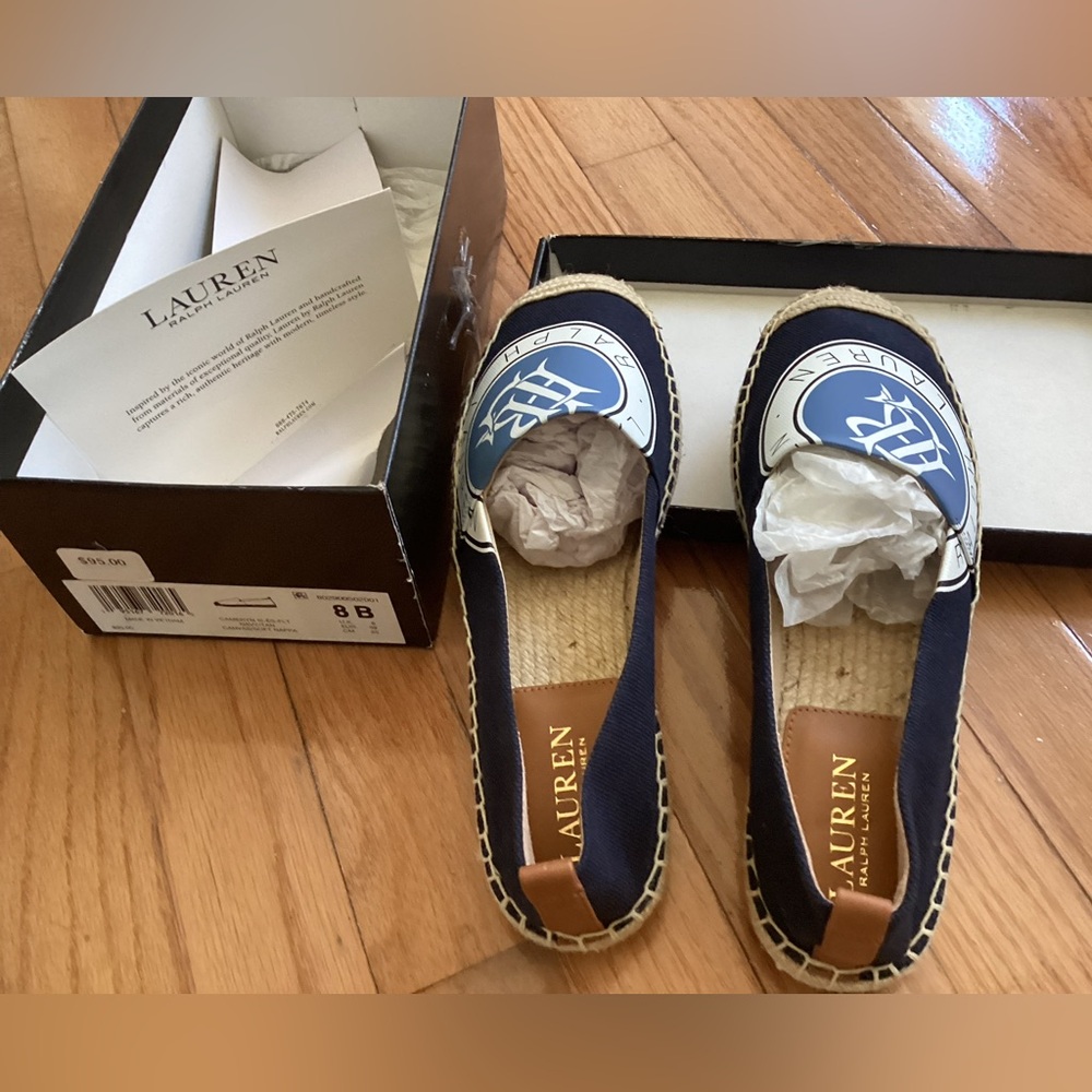 Lauren Ralph Lauren Cameryn espadrille flats size 8 NWT - Picture 2 of 5